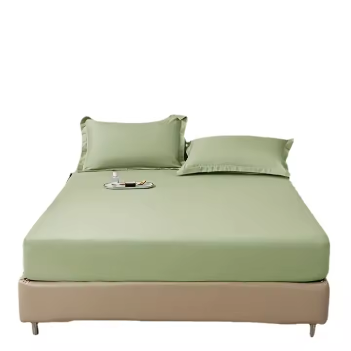 Juego De Sábanas Ajustables De Color Sólido, 3 Piezas, Juego De Cama Transpirable, Suave Y Agradable Para La Piel - 1