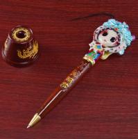 Bolígrafo de maquillaje facial de la Ópera de Pekín, bolígrafo de personaje de ópera de dibujos animados versión Q de estilo chino, regalo creativo - details 7