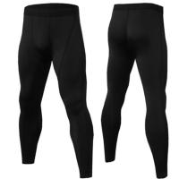 Mallas ajustadas de compresión de cintura alta para hombre, pantalones deportivos ajustados para Fitness, entrenamiento, Yoga - details 3