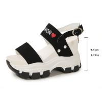 Zapatos de tacón de cuña de verano para mujer, sandalias femeninas de moda - details 7