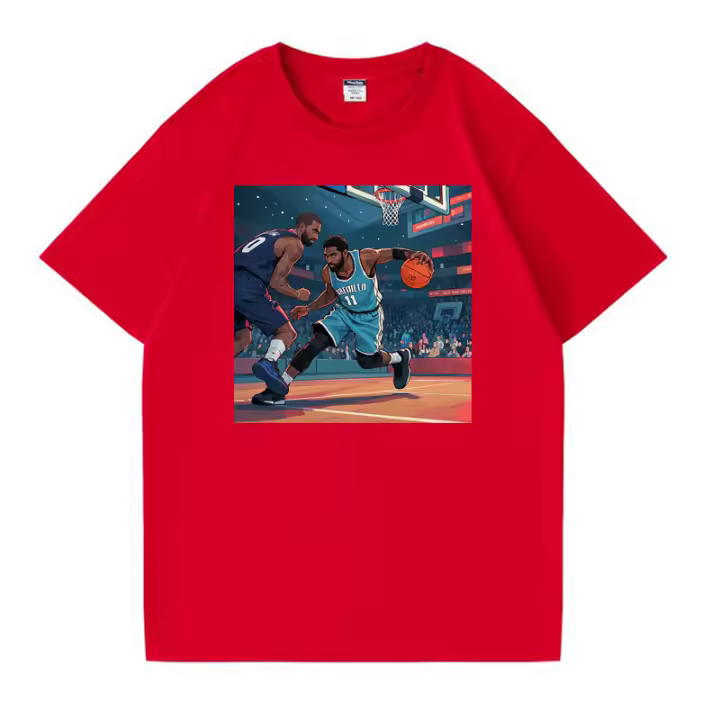 2025 Camiseta para hombre Camiseta negra pura 100% algodón Camisetas de Stephen Kyrie Irving Camiseta blanca última novedad NBA - 1