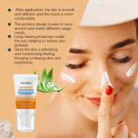 Crema de protección solar que resiste los rayos UV previene quemaduras solares sequedad SPF 50 aislamiento a prueba de sudor al aire libre protector solar hidratante ligero - details 7