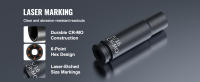 SucceBuy Juego de llaves de impacto de 55 piezas de 1/4", profundas y poco profundas SAE 5/32"-9/16" y métricas 4-15 mm, acero de aleación CR-V de 6 puntos - details 4
