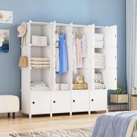 Armario Modular Portátil de 20 Compartimentos Guardarropa para Dormitorio con Barra para Colgar Ropa Compartimentos Más Profundos Aptos para Perchas - details 14
