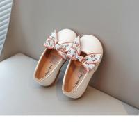 Zapatos de cuero para niñas, mocasines planos de cuero PU suave para niños, mocasines sin cordones con lazo de cinta, princesa dulce, sencillo, clásico, talla 21-34, nuevo - details 4