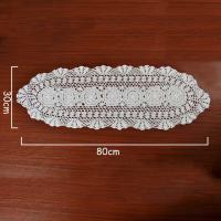 Camino inspirado en crochet vintage, manteles decorativos de algodón, mantas de mesa de comedor, decoración del hogar para hoteles y bodas - details 6