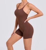Mono de yoga Peach para levantamiento de glúteos y espalda hermosa para correr al aire libre para mujer, ejercicio ajustado, mono de fitness de secado rápido - details 19