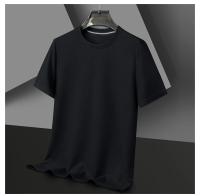 Polo de manga corta para hombre, camiseta de manga corta de algodón con cuello redondo y empalme a la moda de Polot liso con gofres, para uso diario - details 20