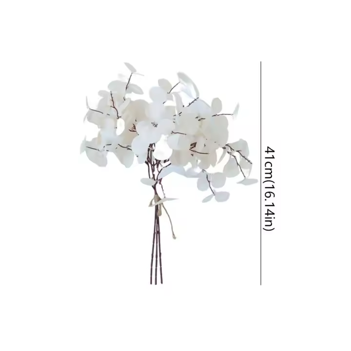 Ramas de eucalipto artificiales de 41cm, hojas de eucalipto falsas hechas a mano que no se decoloran, plantas de simulación realistas, decoración del jardín del hogar - 1