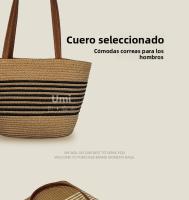 Nuevo Bolso tejido para vacaciones en la playa, bolso de mano de gran capacidad, bolso de hombro para mujer, bolso de mano versátil - details 6