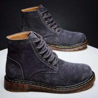 Botines informales para exteriores con suela gruesa para hombre, botas cálidas de piel de invierno - details 3