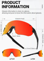 Gafas de Sol para Ciclismo Kapvoe 2023 para Hombres y Mujeres Lentes de 4 Piezas Protección UV Material del Marco TR - details 11