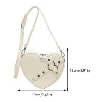 Bolso de hombro vintage Y2K con cadena pequeña para mujer, bolso en forma de corazón, bolso gótico grueso - details 10