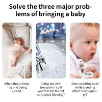 Saco de dormir para cochecito de bebé, cojín a prueba de viento para recién nacido, carrito de invierno, bolsas de coche para bebés - details 3