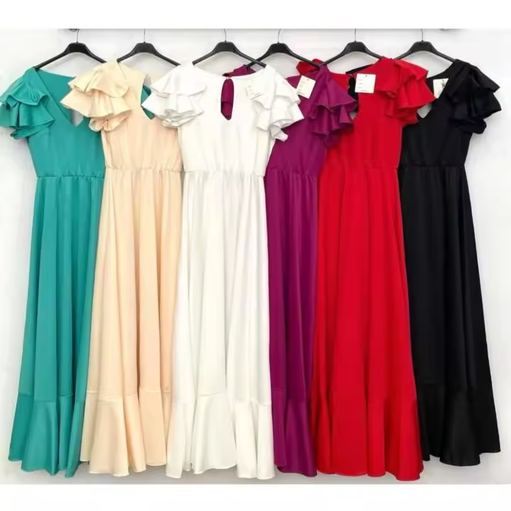Elegante falda de baile flamenco, vestido elegante en varios colores. - 1