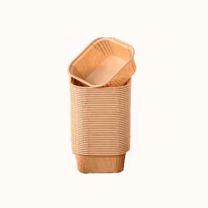 Molde de papel para hornear magdalenas, bandeja para hornear, formas de pastel, revestimiento para magdalenas, decoración cuadrada, taza para hornear, cocina, fiesta de boda, 50 piezas - 1