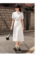 Vestido Largo con Encaje Semir para Mujer Vestido de Moda de Verano 2024 con Cintura Pleada y Cuello de Gorro - details 1