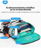 Mochila informal con tapa para hombre, bolsa impermeable con contraste de color ligero, para ordenador de 15,6 pulgadas, para estudiantes - details 2