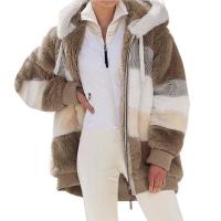 Chaqueta para mujer 2024 nuevo Otoño Invierno cálido bolsillo de felpa ropa informal con capucha abrigo suelto para mujer - details 23
