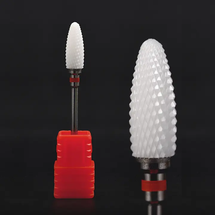 Broca de Arte de Uñas KADS Cerámica para Máquina de Manicura Eléctrica Accesorio de Equipo de Manicura Pedicura Herramienta de Moldeo y Cortado - 1