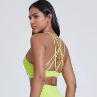 Sujetador deportivo de yoga con cordones cruzados en la espalda de alto impacto, transpirable, para gimnasio, para mujer - details 10