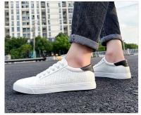 Zapatos para caminar para hombre, nuevos zapatos deportivos de cuero genuino. - details 5