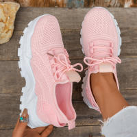 Zapatillas de Malla Tejida para Mujer Versátiles de Verano, Delgadas, Transpirables, Deportivas - details 8