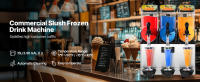 Máquina Comercial para Bebidas Congeladas SucceBuy, Máquina de Granizados de Triple Tanque de 15Lx3, Dispensador de Bebidas Congeladas y Smoothies de Acero Inoxidable de 180 Vasos para Reuniones Familiares, Restaurantes, Cafeterías y Bares - details 0