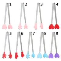 Mini pinzas de acero inoxidable para aperitivos, manijas antideslizantes para barbacoa, pan, cubitos de hielo, accesorios de cocina, 1 piezas - details 6