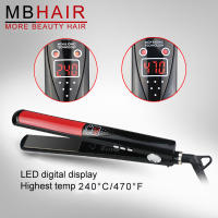 MBHAIR pantalla LCD placas de titanio plancha plana planchas alisadoras herramientas de estilismo plancha de pelo profesional - details 1