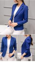 Blazer Elegante para Mujer Traje de Oficina Formal de Talla Delgada Chaqueta con Bolsillos - details 4