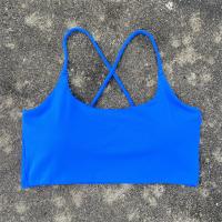 Sujetador deportivo con tirantes cruzados para mujer, Top corto de entrenamiento para yoga, Bralette de fitness de alto impacto, ropa interior acolchada para correr de talla grande - details 6