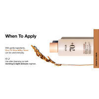 ANUA 70 Glow Milky Toner, para piel de vidrio, agua de arroz, niacinamida, ceramidas, pantenol, sin fragancia, no comedogénico, hongos - details 12