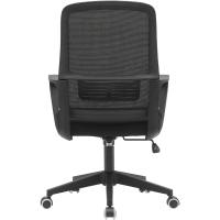 Silla de escritorio ergonómica con ruedas giratorias antiarañazos, respaldo de tela transpirable y soporte lumbar, sillón de estudio u oficina, ajuste de altura del gas 98-108 cm (azul y - details 11