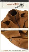 Chaqueta de lana informal de negocios ajustada con un solo pecho de color sólido de invierno cortavientos de mezcla chaqueta cortavientos de lana para hombre chaqueta para hombre abrigo - details 4