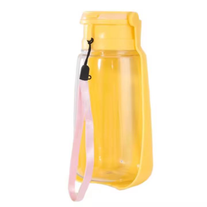 Alimentador portátil para perros, botella de agua 2 en 1, dispensador de agua para mascotas de 350/500ml con contenedor de comida, taza para beber, cuenco para beber para gatos, viaje - 1