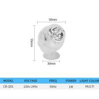 Foco LED pequeño para pecera, luz de acuario que cambia de color, gradiente colorido, luz de buceo - details 4