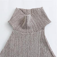 - Conjunto de tres piezas de chaleco de punto informal, top + pantalones largos rectos con cordón delgado para mujer, moda de verano - details 7