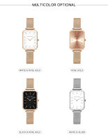 Reloj de cuarzo para mujer 2025 - Diseño Vintage Italiano con Cuarzo Japonés de Alta Precisión, Cuadrante Cuadrado Minimalista, Acero Inoxidable Ajustable y 30M Resistente al Agua - Regalo Elegante para Cumpleaños y Celebraciones (Estilo Nórdico) - details 3