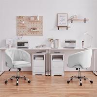 Silla de Oficina de Terciopelo Ruinas Giratorias de 360° Ajustable en Altura - details 18