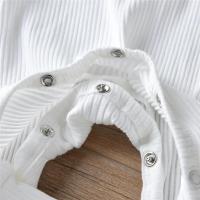 Pelele para bebés recién nacidos, niños y niñas, mono liso de manga larga acanalado de punto de algodón, ropa para niños pequeños - details 8