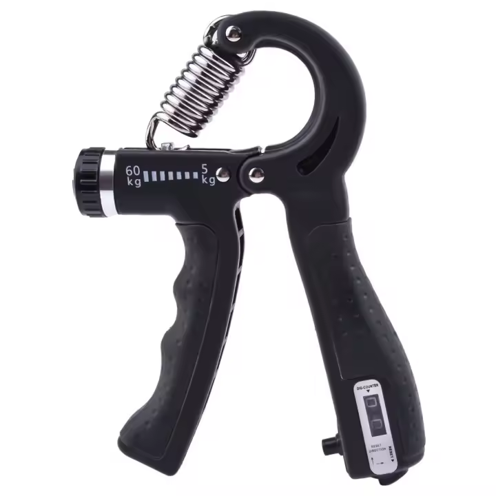 Hand Grip Exercise With Counter 5-60KG Adjustable Thick Spring Anti Slip Durable Finger Gripper Hand Recovery Trainer - 1