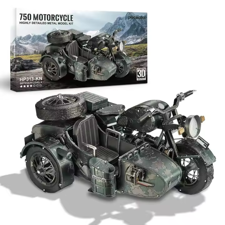 Piececool-Kits de construcción de modelos 750, rompecabezas de motocicleta, juego de bricolaje de Metal 3D, juguetes para niños, regalos, rompecabezas, decoración del hogar - 1