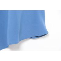 BUNO-Casual Chic vestido de mujer azul sólido asimétrico drapeado cremallera Vestidos largos nueva moda 2025 Primavera Verano vestido de vacaciones. - details 4