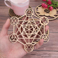 Posavasos hechos a mano, decoración de pared del hogar, flor de la vida cortada con láser, estera de energía, letrero de pared de madera, rebanada, Base de madera, forma de flor de la vida - details 19