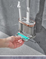 Cepillo De Inodoro De Silicona 2 En 1 Con Mango Largo Y Base Transparente Diseño Antirdrain Para Facilitar La Limpieza Accesorios De Hogar - details 11