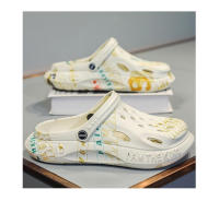 Sandalias de playa huecas antideslizantes con punta cerrada de EVA informal para hombre, dedos de los pies para el hogar - details 2