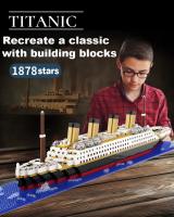 Pequeñas partículas de bloques de construcción juguetes de montaje rompecabezas crucero bloque de construcción kit de modelo de regalo de cumpleaños Titanic - details 0