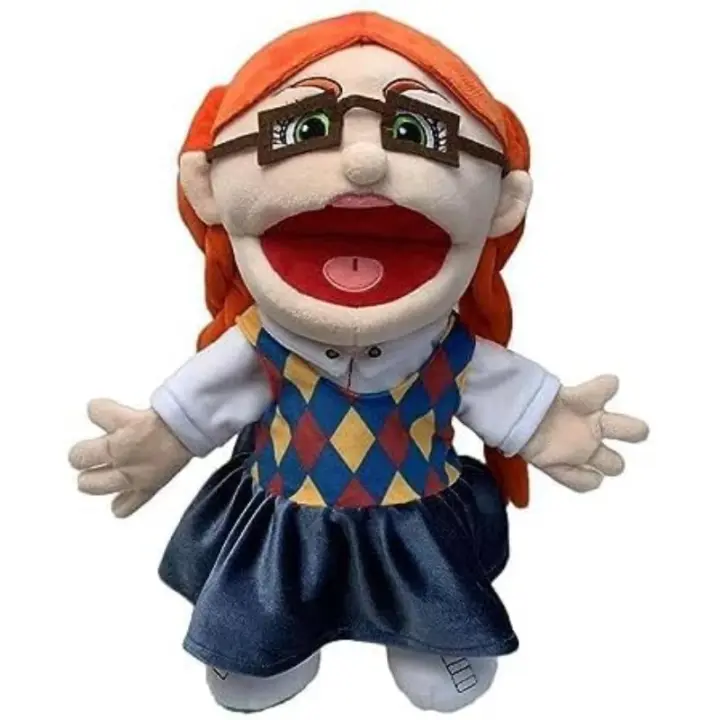 Juguete de Peluche de Marioneta de Jeffrey Marioneta de Mano para PlayHouse, Diversión Engañosa con Boca Trabajando, Animales Rellenos para Niños - 1