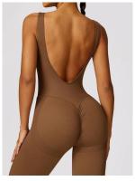 Monos de Yoga sin Mangas de Espalda Abierta Ropa de Gimnasio de Ajuste Cerrado para Mujeres - details 6